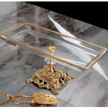 Elta Collection Metal Ayaklı Gold Detaylı Sunumluk Baton