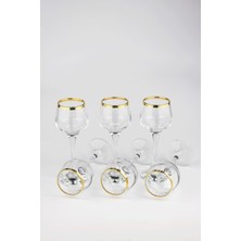 Elta Collection Lav 6lı Altın Kahve Yanı Bardağı