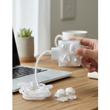 Brokoli Home Apple iPhone 18W/20W Uyumlu Şarj Kılıfı, Şarj Kablosu Örme Aparatı, Kablo Koruyucu Aparatı,i