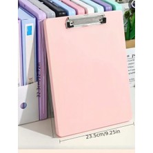 Hugo Kırtasiye 21*30 A4 KAPAKLI KİLİTLİ SEKRETER ALTLIĞI PEMBE RENK