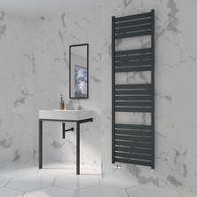Lojimax Alüminyum Dekoratif Havlupan Viola Plus 1700 x 500 20  Dilim | Dokulu Beyaz | Yüksek Isıl Güç | 5 Yıl Üretici Garantisi