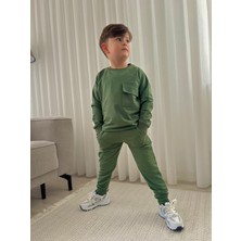 Sacro Kids Tek Cepli 2 Iplik Sweatshirt-Eşofman Altı Mevsimlik Erkek Çocuk Takım
