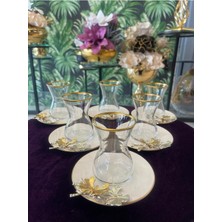 Elta Collection Pandoranin Kutusu 6 Li Hedi?yeli?k Çeyi?zli?k Kelebekli? Çay Seti?