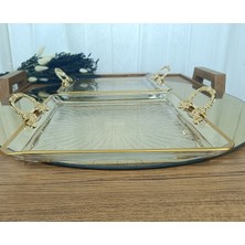 Elta Collection Paşabahçe 2 Li Kulplu  Madlen Sunum  Servis Tabağı