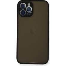 Never  Iphone 12 Pro Max Kılıf Montreal Silikon Kapak - Siyah 115474