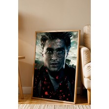 E2 Nova Harry Potter Savaş Portresi Çerçeveli Tablo - Lüks Hogwarts Finali Sinematik Modern Duvar Dekoru
