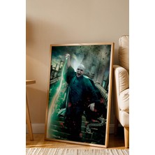 E2 Nova Lord Voldemort Özel Tasarım Çerçeveli Tablo - Lüks Harry Potter Karanlık Lord Sinematik Duvar Dekoru