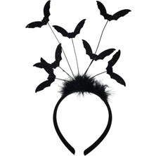 Pandoli Halloween Black Bat Headband Gothic Siyah Renk Yarasa Tacı