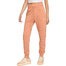 Nike Sportswear Phoenix Polar Kadın Yüksek Bel Eşofman Altı Turuncu