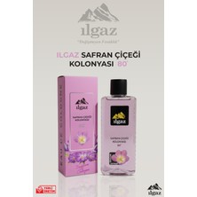 Ilgaz Elegance Series Dökme Safran Çiçeği Kolonyası 400 ml 80 Derece Kalıcı Safran Çiçeği Kolonyası