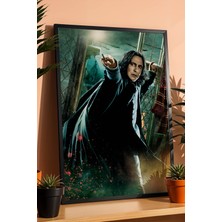 E2 Nova Severus Snape Özel Tasarım Çerçeveli Tablo - Lüks Harry Potter Karakter Posteri Modern Duvar Dekoru
