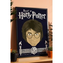 E2 Nova Harry Potter Minimalist Illüstrasyon Çerçeveli Tablo - Lüks Modern Karakter Posteri Duvar Dekoru