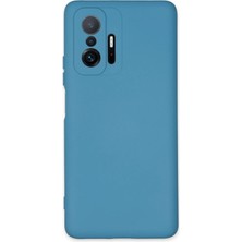 Gny Ticaret Gny  Xiamoı Mi 11T Pro Kılıf Nano Içi Kadife Silikon - Mavi 115478