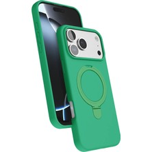 Gny Ticaret Gny  Apple Iphone 17 Pro Max Regal Magsafe Standlı Kapak - Yeşil 115478