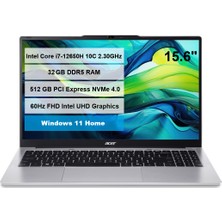 Acer Aspire Lite AL15-71P-75E7-1 Intel Core i7-12650H 32GB DDR5 512GB M.2 SSD 15.6" FHD 60Hz Windows11 Home