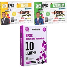 İndeks Akademi Yayıncılık 2026 Kpss Tarih Coğrafya Akademisi Ders Notları - 2026 Kpss Ortaöğretim Çözümlü 10 Deneme