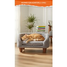 Peluş Kedi Koltuğu, Yumuşak Lüks Kedi Köpek Yatağı, Kedi Köpek Koltuğu