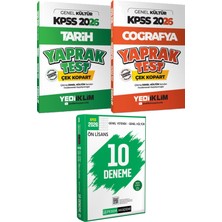 Yediiklim Yayınları Kpss 2026 Tarih Coğrafya Yaprak Test Çek Kopart - 2026 Kpss Ön Lisans Çözümlü 10 Deneme