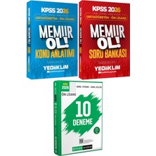 Yediiklim Yayınları Kpss 2026 Ortaöğretim Ön Lisans Memur Ol! Konu ve Soru - 2026 Kpss Ön Lisans Çözümlü 10 Deneme