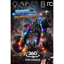 Uzaktan Kumandalı Araba 4x4 Akrobatik LED Işıklı Sarj Edilebilir 2.4ghz