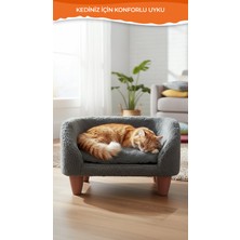 Peluş Kedi Koltuğu, Yumuşak Lüks Kedi Köpek Yatağı, Kedi Köpek Koltuğu