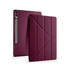 Gny Ticaret Gny  Samsung Galaxy X610 Tab S9 Fe Plus 12.4 Kılıf Kalemlikli Mars Tablet Kılıfı - Mürdüm 115