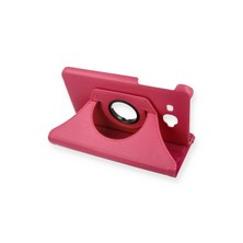 Gny Ticaret Gny  Samsung Galaxy T280 Tab A 7 Kılıf 360 Tablet Deri Kılıf - Pembe 115478