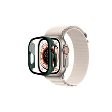 Gny Ticaret Gny  Apple Watch Ultra 49MM Desert Camlı Kasa Ekran Koruyucu - Koyu Yeşil 115478