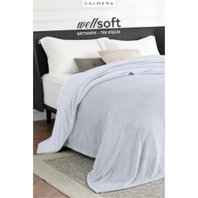 Calmera Home Calmera Wellsoft Tek Kişilik & Tv Battaniyesi | Ultra Yumuşak & Hafif | Peluş | 140 × 200 cm - Gri