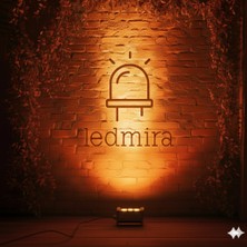 Ledmira 3w - 10cm Amber Renk Işık Wallwasher Duvar, Minare, Bina Ve Ağaç Boyama