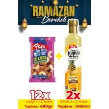 Paşa Kuruyemiş Detoks Ananas Sirkesi & Çiğ Karışık Kuruyemiş Seti – Paşa Lezzet İkilisi