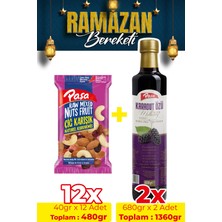 Paşa Kuruyemiş Karadut Özü & Çiğ Karışık Kuruyemiş Seti – Paşa Lezzet Ikilisi