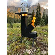 FS GRUP | Metal Profilli Roket Soba - Yüksek Ateşli Piknik, Kamp ve Bahçe Sobası