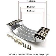 Storemax Cam Duşakabin Ay Kulp 140MM 150MM Veya 160 mm 2 Kapaklık Ayk-02