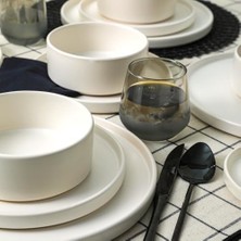 Storemax Mat Beyaz Stackable Yemek/kahvaltı Takımı 20 Parça 4 Kişilik
