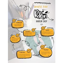 Storemax - Siyah Beyaz Kedi Baskılı Bilek Destekli Mouse Pad