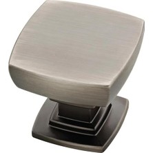 Storemax Pirinç Saten Nikel Webber Mutfak Dolap Tokmak, Gümüş, P29542K-904-B