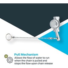 Storemax 10789 Self-Closing Pull Chain Shower Valve