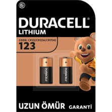 Storemax CR123 Yüksek Güçlü Lityum Pil (2’li Paket) 3V (CR123A / CR17345) – Uzun Kullanım Ömrü – Kameralarda, Dedektörlerinde Kullanım Için – 10 Yıl Depolama Ömrü - Sızıntı Önleme
