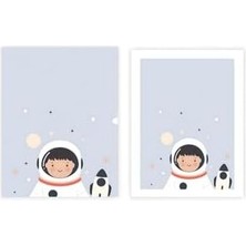 Storemax Meraklı Minik Astronot, A4 Poster (GGK-PH015)