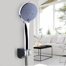 Storemax Yüksek Basınçlı 3 Fonksiyonlu Krom Kaplı Duş Seti - Su Tasarruflu Yağmur Etkili Duş Seti - ( El Duşu + 150CM Krom Spiral + Krom Mafsal/duş Askısı)