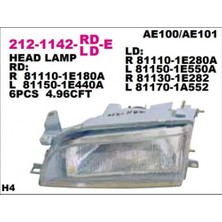 Tyc Toyota Corolla Ön Far El/man Sol 2000-2002 (Oem No:  811501E410)