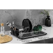 Storemax Sas Haus Bulaşıklık Bulaşık Sepeti Tek Katlı Tabaklık Krom