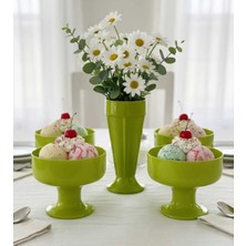 Paşabahçe Kase Dondurmalık ve Milkshake Vazo ile 5 Parça Set 4 Adet