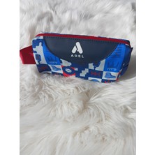 Adel Kalemlik Tek Göz Kalın Kumaş Fermuarlı Kalem Kutusu 18*5*8cm Ebat M4KOD