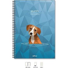Storemax Le A4 Defter Çizgili 200 Syf Köpek Polygonal