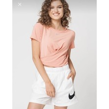 Nike Dri-Fıt One Luxe Women's Twist Cropped Short-Sleeve Top Bükümlü Standart Kesimli Turuncu Kadın T-Shirt DD4921-824