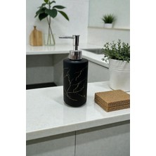 CaactuStore Mermer Desenli Basmalı Tip Porselen Sıvı Sabunluk