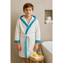 Lunga Vita Garson Beden Çocuk Bornozu 10-14 Yaş Biyeli Bornoz