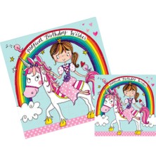 Rachel Ellen Design Rachel Ellen Yap Boz Yazı Kartı / Princess & Unicorn